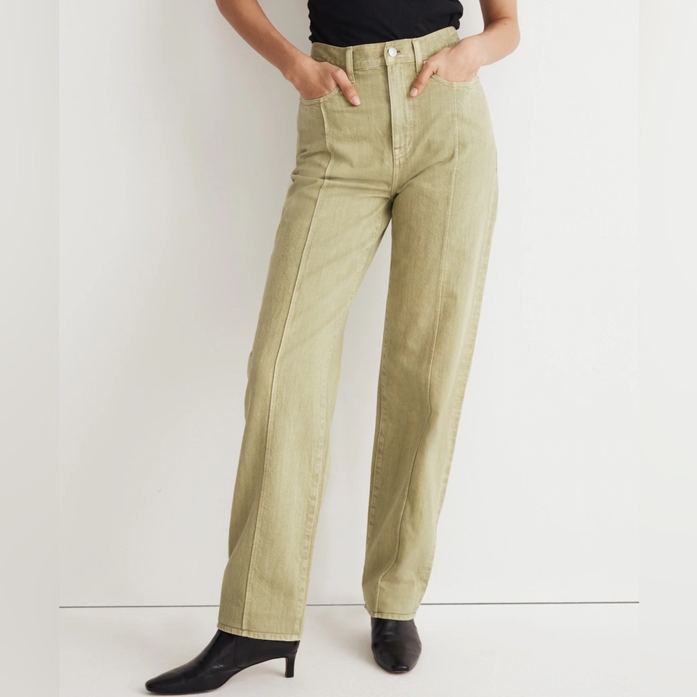 Madewell NWT Baggy Straight Jeans: Garment-Dyed Edition size 31